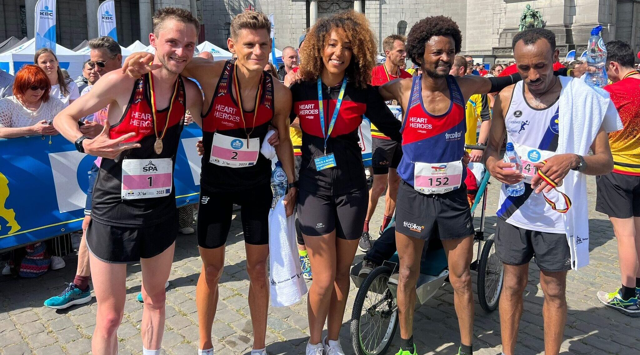 “Heart Heroes,” heroes of the 20km of Brussels